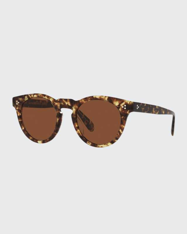 Lewen Round Acetate Sunglasses, Tortoiseshell